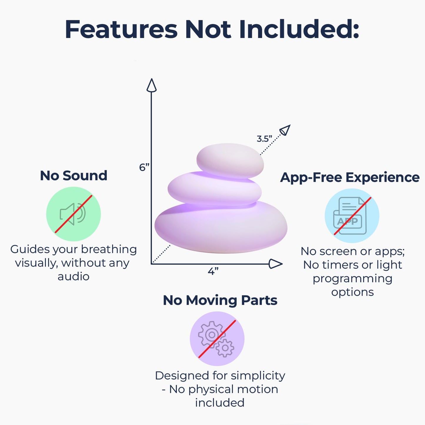 Mindsight 'Breathing Buddha' Guided Visual Meditation Tool for Mindfulness | Slow Your Breathing & Calm Your Mind for Stress & Anxiety Relief | Perfect for Adults & Kids | Relaxing Self Care Gift